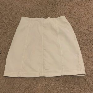 Free people fitted white skirt